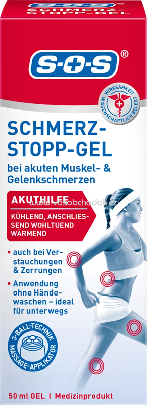 SOS Schmerz-Stopp-Gel, 50 ml SOS Schmerz-Stopp-Gel, 50 ml