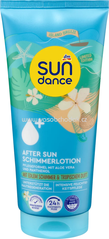 SUNDANCE After Sun Lotion mit Schimmer & tropischem Duft, island breeze, 200 ml SUNDANCE After Sun Lotion mit Schimmer & tropischem Duft, island breeze, 200 ml