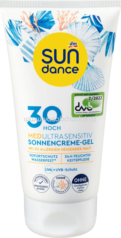 SUNDANCE Sonnencreme Gel, MED ultra sensitiv, LSF 30, 150 ml SUNDANCE Sonnencreme Gel, MED ultra sensitiv, LSF 30, 150 ml