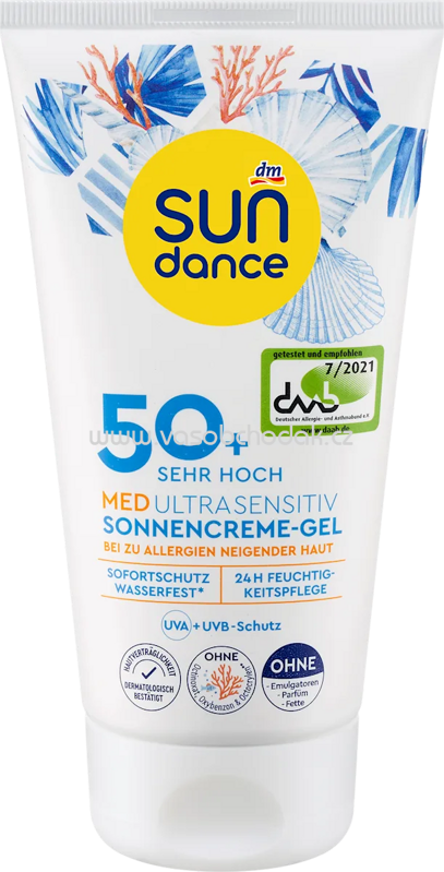 SUNDANCE Sonnencreme Gel, MED ultra sensitiv, LSF 50+, 150 ml SUNDANCE Sonnencreme Gel, MED ultra sensitiv, LSF 50+, 150 ml