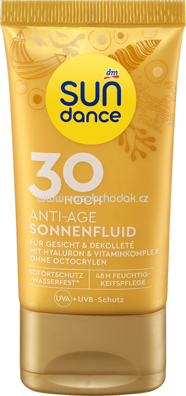 SUNDANCE Sonnenfluid Gesicht Anti Age LSF 30, 50 ml