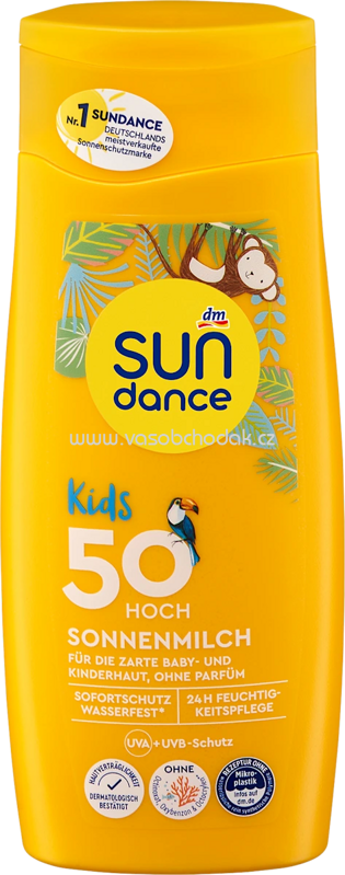 SUNDANCE Sonnenmilch Kids LSF 50, 200 ml