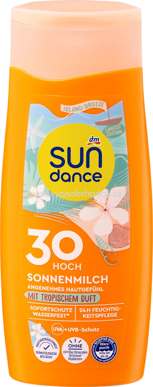 SUNDANCE Sonnenmilch mit tropischem Duft, island breeze, LSF 30 SUNDANCE Sonnenmilch mit tropischem Duft, island breeze, LSF 30
