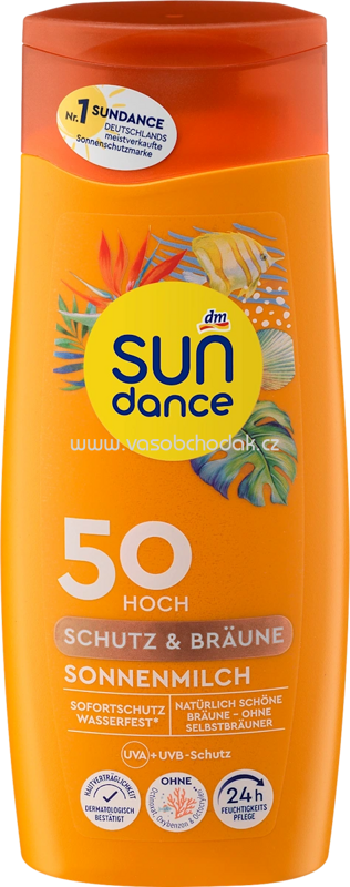 SUNDANCE Sonnenmilch Schutz+Bräune LSF 50, 200 ml SUNDANCE Sonnenmilch Schutz+Bräune LSF 50, 200 ml