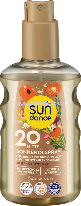 SUNDANCE Sonnenölspray Sommerwiese LSF 20, 200 ml SUNDANCE Sonnenölspray Sommerwiese LSF 20, 200 ml