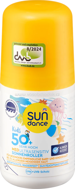 SUNDANCE Sonnenroller Kids MED ultra sensitiv LSF 50+, 100 ml SUNDANCE Sonnenroller Kids MED ultra sensitiv LSF 50+, 100 ml