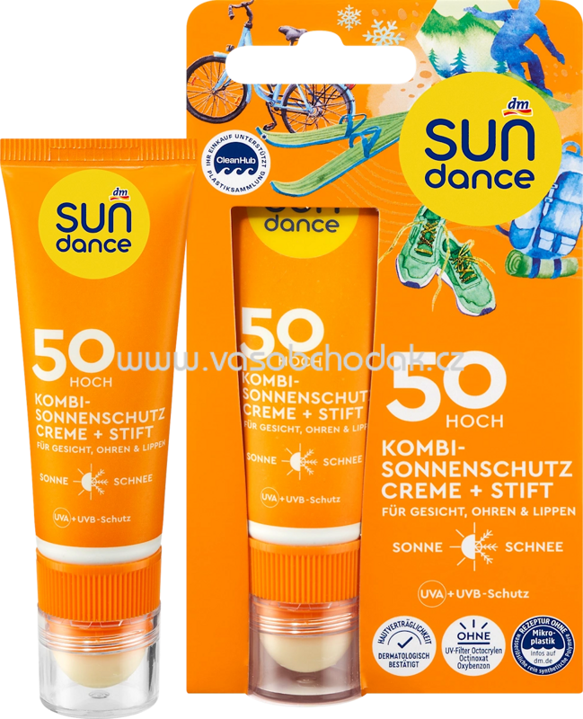 SUNDANCE Sonnenschutz Kombi Gesicht Creme + Stift LSF 50, 1 St SUNDANCE Sonnenschutz Kombi Gesicht Creme + Stift LSF 50, 1 St