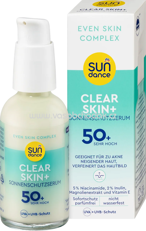 SUNDANCE Sonnenschutzserum Gesicht clear skin+ LSF 50+, 50 ml SUNDANCE Sonnenschutzserum Gesicht clear skin+ LSF 50+, 50 ml