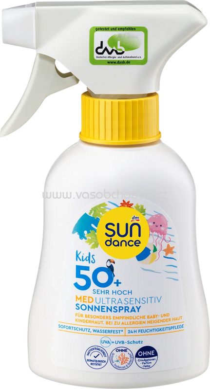 SUNDANCE Sonnenspray Kids, MED ultra sensitiv, LSF 50+, 200 ml