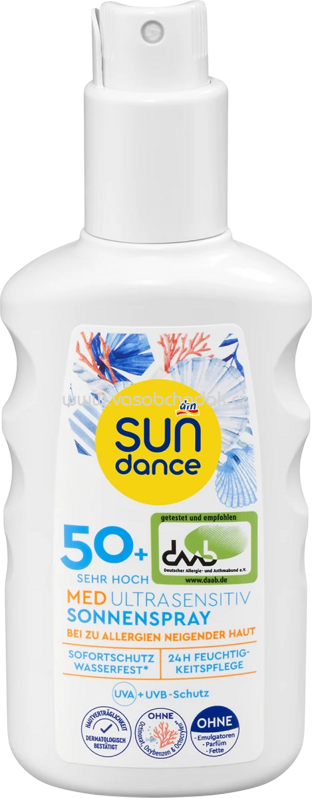 SUNDANCE Sonnenspray MED ultra sensitiv, LSF 50+, 200 ml SUNDANCE Sonnenspray MED ultra sensitiv, LSF 50+, 200 ml