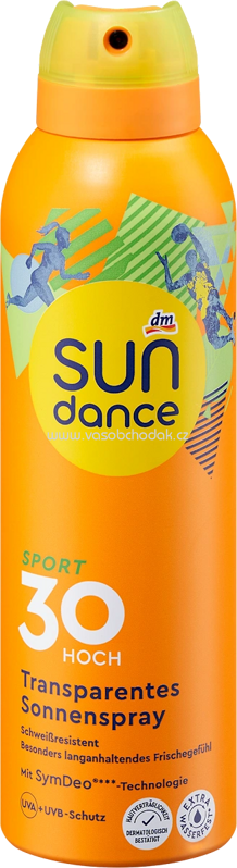 SUNDANCE Sonnenspray Sport transparent LSF 30, 200 ml