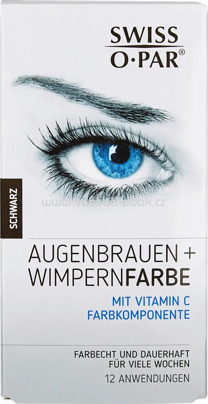 Swiss-o-Par Augenbrauen- und Wimpernfarbe Schwarz, 1 St