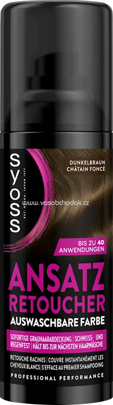 Syoss Ansatz Retoucher Dunkelbraun, 120 ml