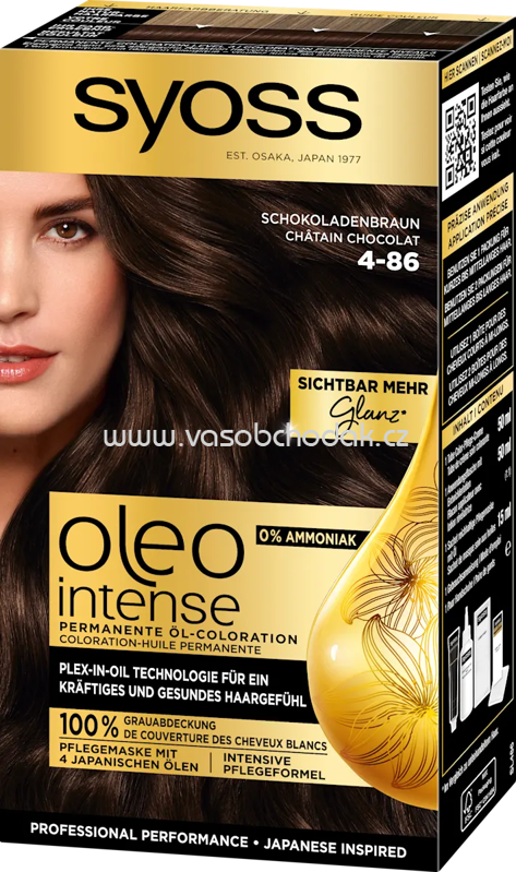 Syoss Oleo Intense Haarfarbe 4-86 Schokoladenbraun, 1 St
