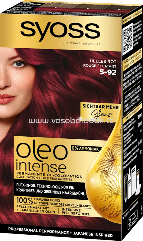 Syoss Oleo Intense Haarfarbe 5-92 Helles Rot, 1 St
