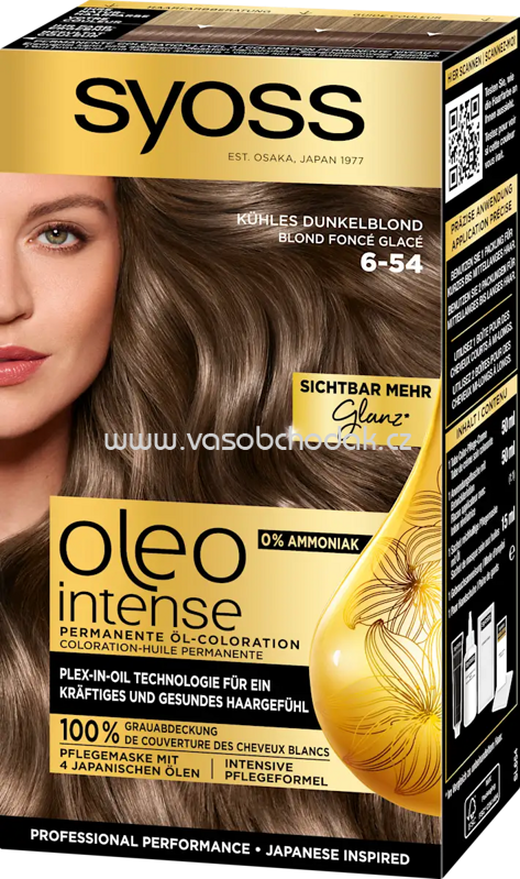 Syoss Oleo Intense Haarfarbe 6-54 Kühles Dunkelblond, 1 St