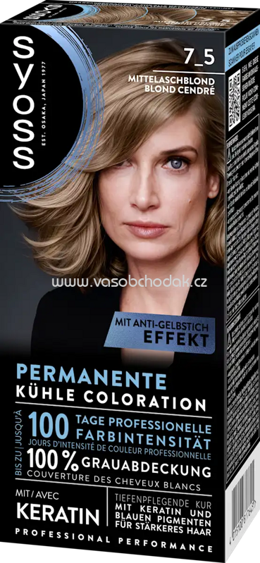 Syoss Haarfarbe 7_5 Mittelaschblond, 1 St