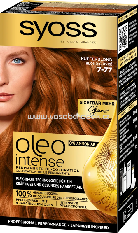 Syoss Oleo Intense Haarfarbe 7-77 Kupferblond, 1 St