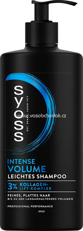 Syoss Shampoo Intense Volume, 440 ml