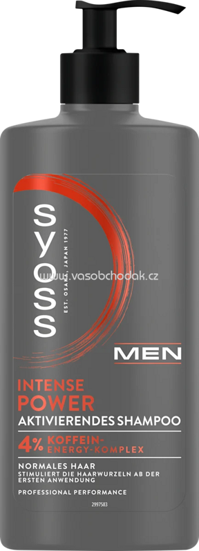 Syoss Shampoo Men Intense Power, 440 ml