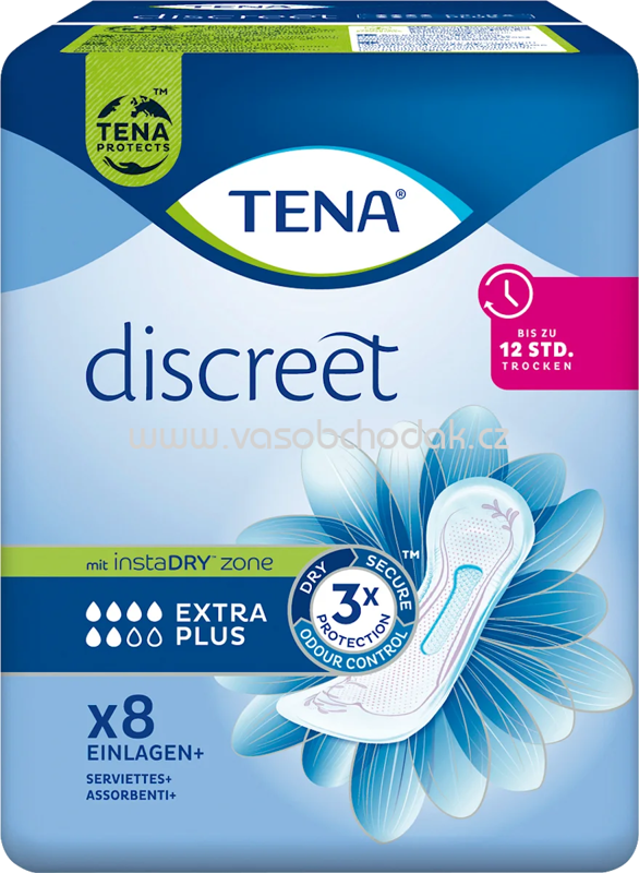 TENA discreet Einlagen Inkontinenz Extra Plus, 8 St TENA discreet Einlagen Inkontinenz Extra Plus, 8 St