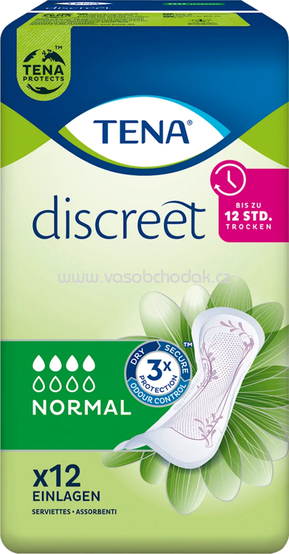TENA discreet Einlagen Inkontinenz Normal, 12 St TENA discreet Einlagen Inkontinenz Normal, 12 St