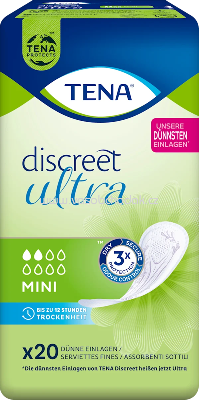 TENA discreet Einlagen Inkontinenz Ultra Mini, 20 St TENA discreet Einlagen Inkontinenz Ultra Mini, 20 St