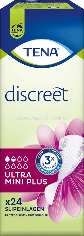 TENA discreet Slipeinlagen Inkontinenz Ultra Mini Plus, 24 St TENA discreet Slipeinlagen Inkontinenz Ultra Mini Plus, 24 St