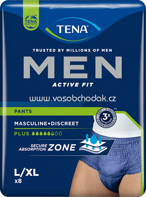 TENA Men Pants Inkontinenz Plus Gr. L/XL, 8 St TENA Men Pants Inkontinenz Plus Gr. L/XL, 8 St
