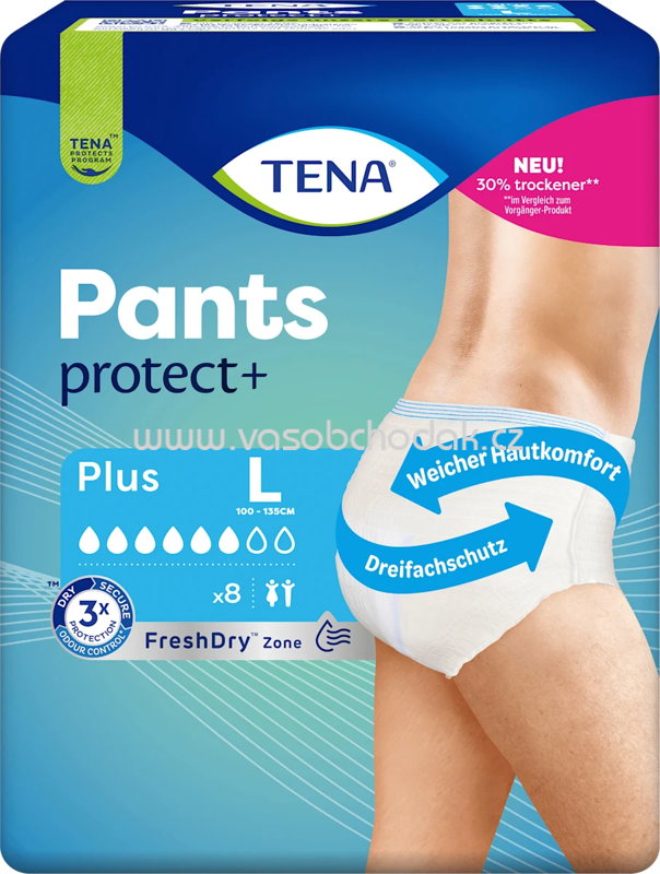 TENA Pants Inkontinenz Plus Gr. L, 8 St TENA Pants Inkontinenz Plus Gr. L, 8 St