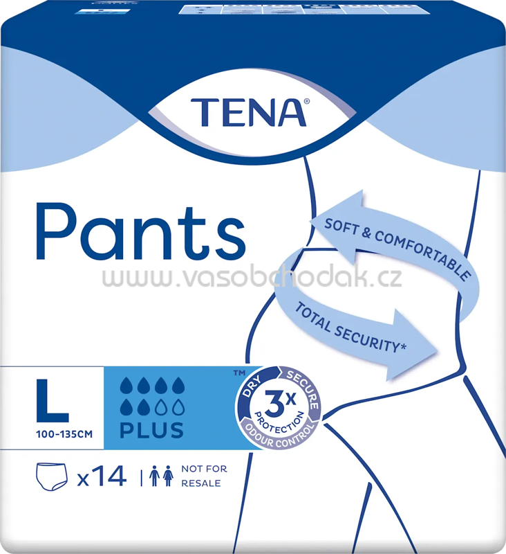 TENA Pants Inkontinenz Plus Gr. L, Vorteilspack 4x14 St, 56 St TENA Pants Inkontinenz Plus Gr. L, Vorteilspack 4x14 St, 56 St