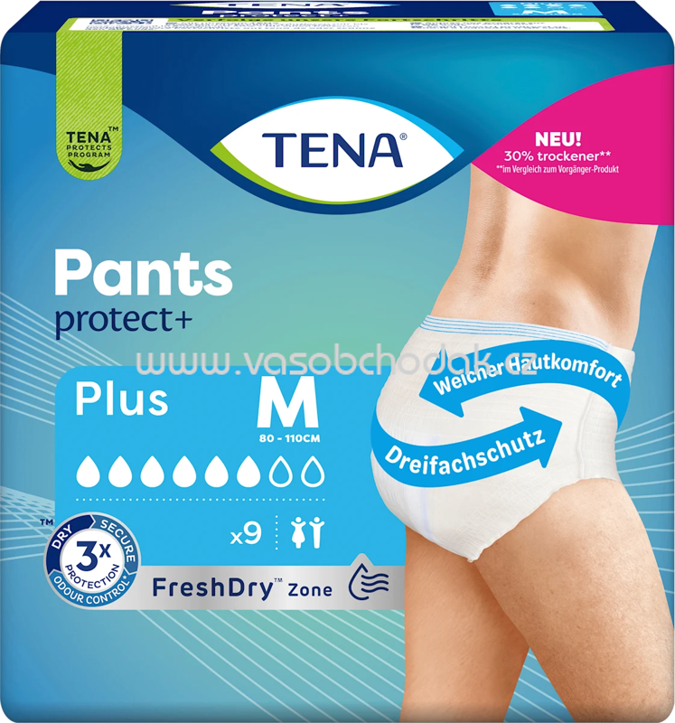 TENA Pants Inkontinenz Plus Gr. M, 9 St TENA Pants Inkontinenz Plus Gr. M, 9 St