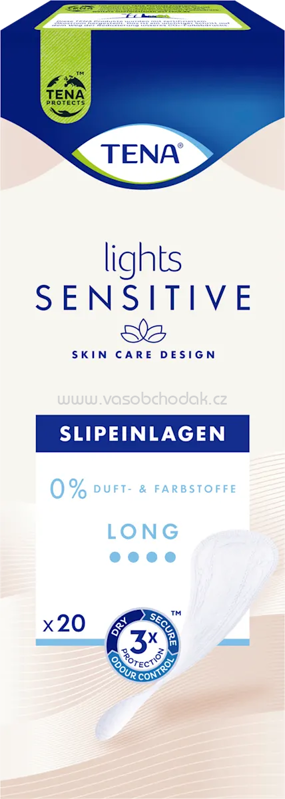TENA Slipeinlagen Inkontinenz Lights Sensitive Long, 20 St TENA Slipeinlagen Inkontinenz Lights Sensitive Long, 20 St