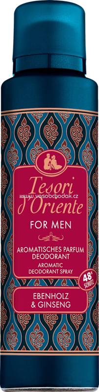 Tesori d'Oriente Deospray Men Ebenholz & Ginseng, 150 ml Tesori d'Oriente Deospray Men Ebenholz & Ginseng, 150 ml