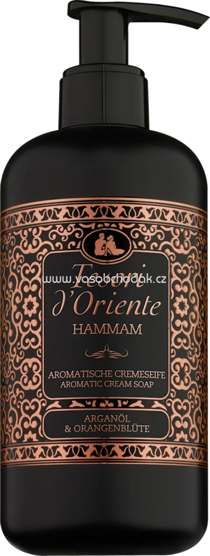 Tesori d'Oriente Flüssigseife Hammam, Arganöl & Orangenblüte, 300 ml Tesori d'Oriente Flüssigseife Hammam, Arganöl & Orangenblüte, 300 ml