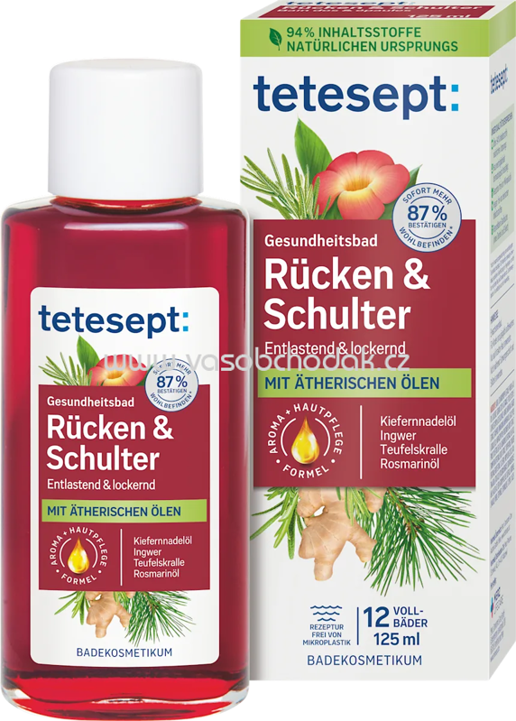 tetesept Gesundheitsbad Rücken & Schulter, 125 ml tetesept Gesundheitsbad Rücken & Schulter, 125 ml
