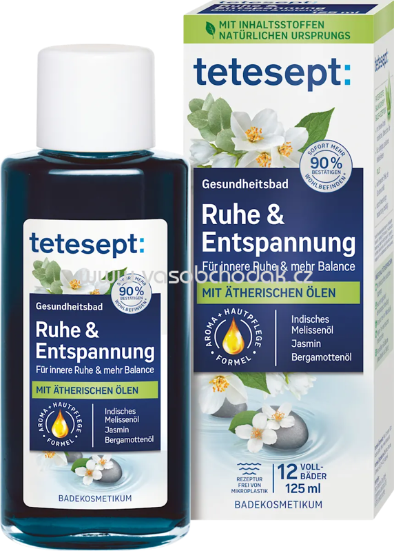 tetesept Gesundheitsbad Ruhe & Entspannung, 125 ml tetesept Gesundheitsbad Ruhe & Entspannung, 125 ml