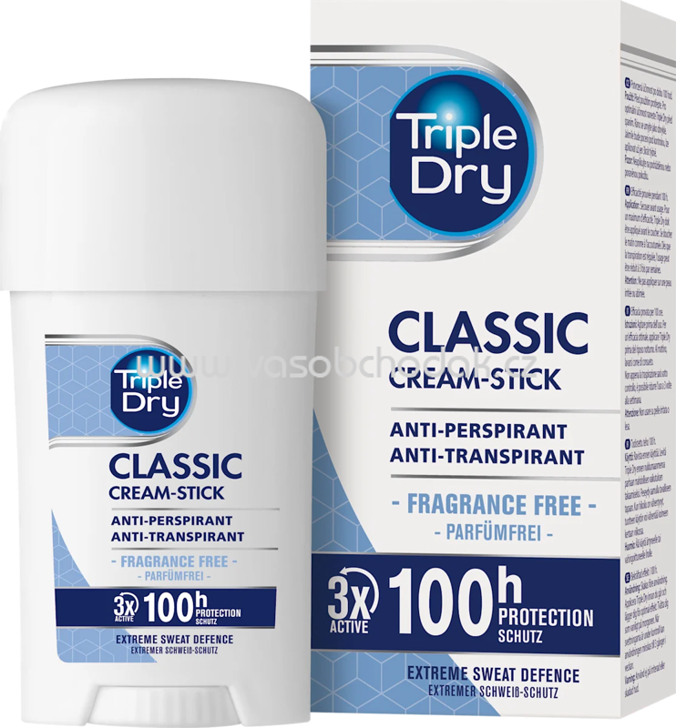 Triple Dry Antitranspirant Deostick Classic, 45 ml