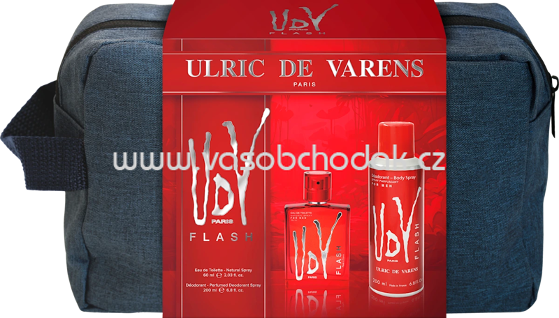 ULRIC DE VARENS Geschenkset Flash Eau de Toilette, Deo & Kulturtasche 3tlg, 1 St ULRIC DE VARENS Geschenkset Flash Eau de Toilette, Deo & Kulturtasche 3tlg, 1 St