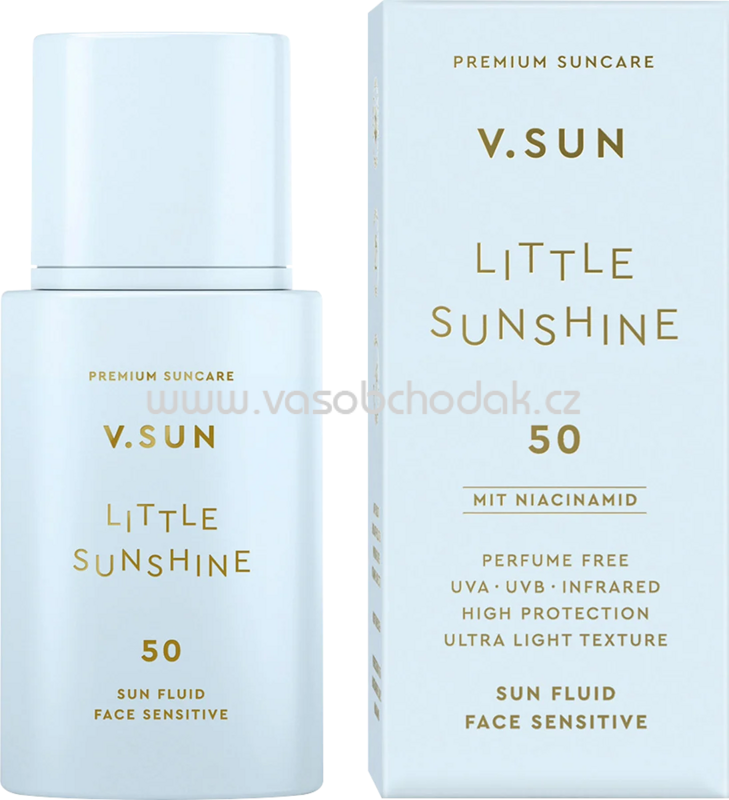 V.SUN Sonnenfluid Gesicht sensitive "little Sunshine" LSF 50, 30 ml V.SUN Sonnenfluid Gesicht sensitive "little Sunshine" LSF 50, 30 ml