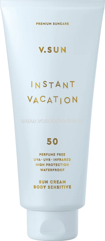 V.SUN Sonnenmilch sensitiv "instant vacation", LSF 50, 200 ml V.SUN Sonnenmilch sensitiv "instant vacation", LSF 50, 200 ml