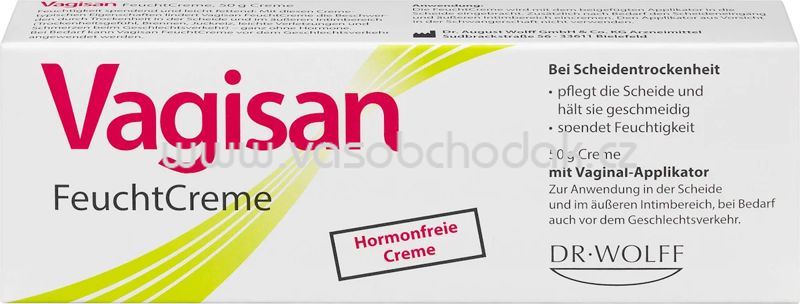 Vagisan Intimpflege Feuchtcreme mit Applikator, 50 g Vagisan Intimpflege Feuchtcreme mit Applikator, 50 g