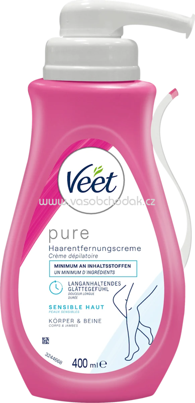 Veet Haarentfernungscreme Körper&Beine Pumpspender sensitiv, 400 ml Veet Haarentfernungscreme Körper&Beine Pumpspender sensitiv, 400 ml