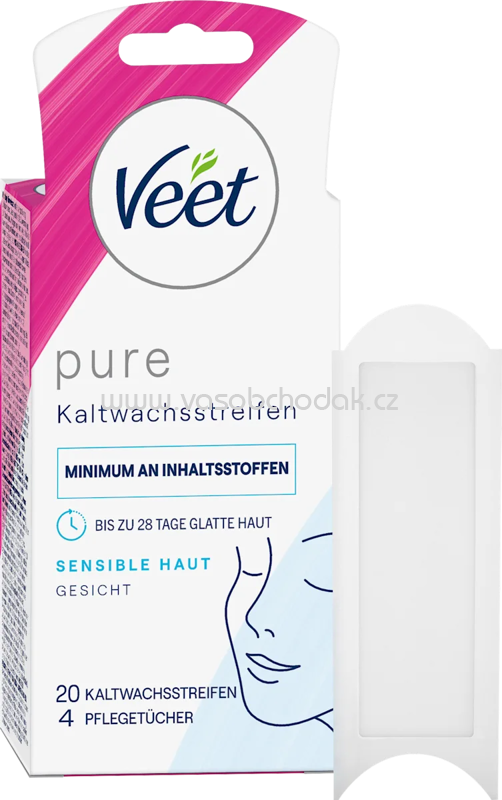 Veet Kaltwachsstreifen Gesicht Sensitive, 20 St Veet Kaltwachsstreifen Gesicht Sensitive, 20 St