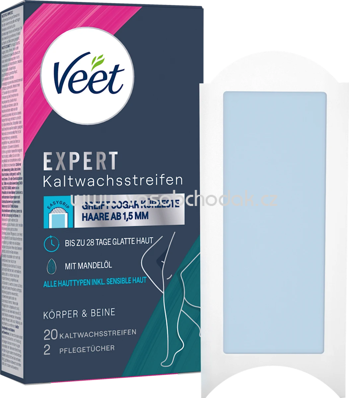 Veet Kaltwachsstreifen Körper & Beine, 20 St Veet Kaltwachsstreifen Körper & Beine, 20 St