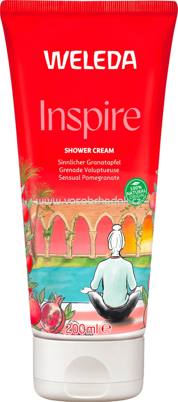 WELEDA Cremedusche Inspire Granatapfel, 200 ml