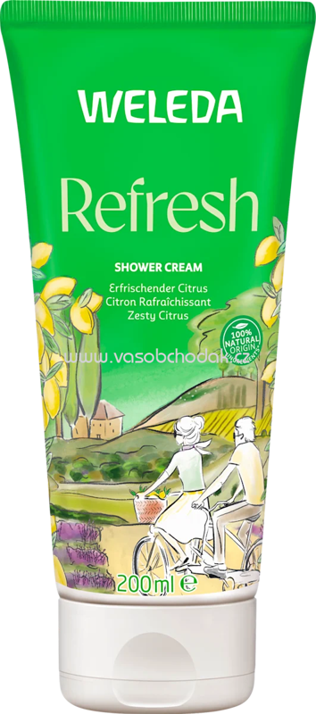 WELEDA Cremedusche Refresh Citrus, 200 ml