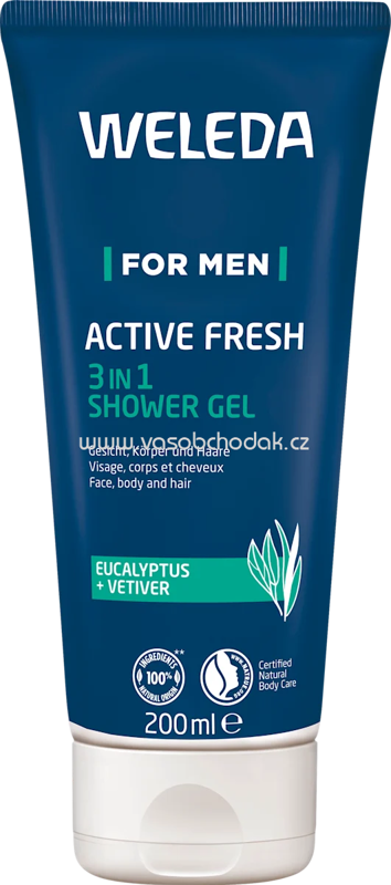 WELEDA Duschgel MEN Aktiv, 200 ml