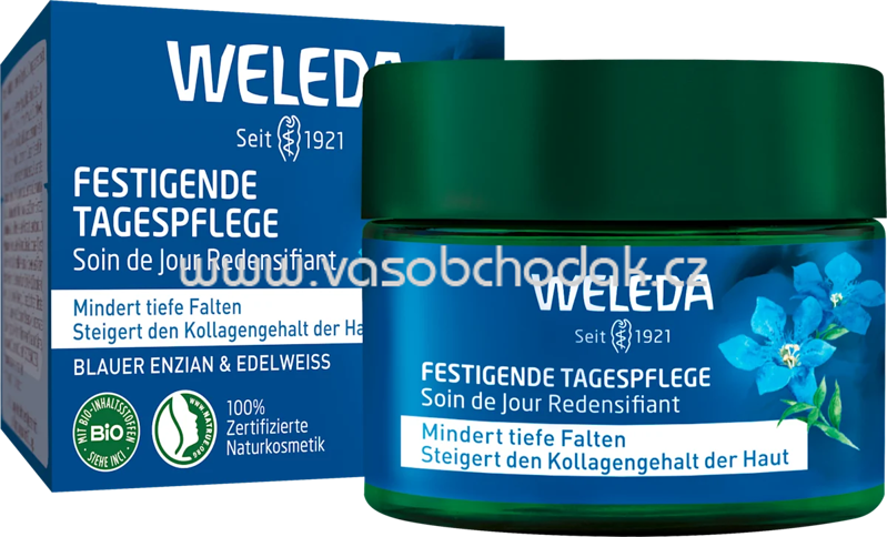 WELEDA Gesichtscreme festigend blauer Enzian & Edelweiß, 40 ml