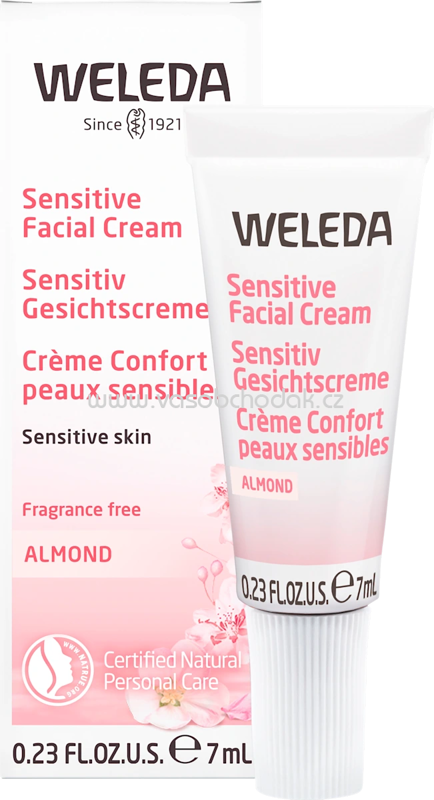 WELEDA Gesichtscreme Mandel Sensitiv, 7 ml
